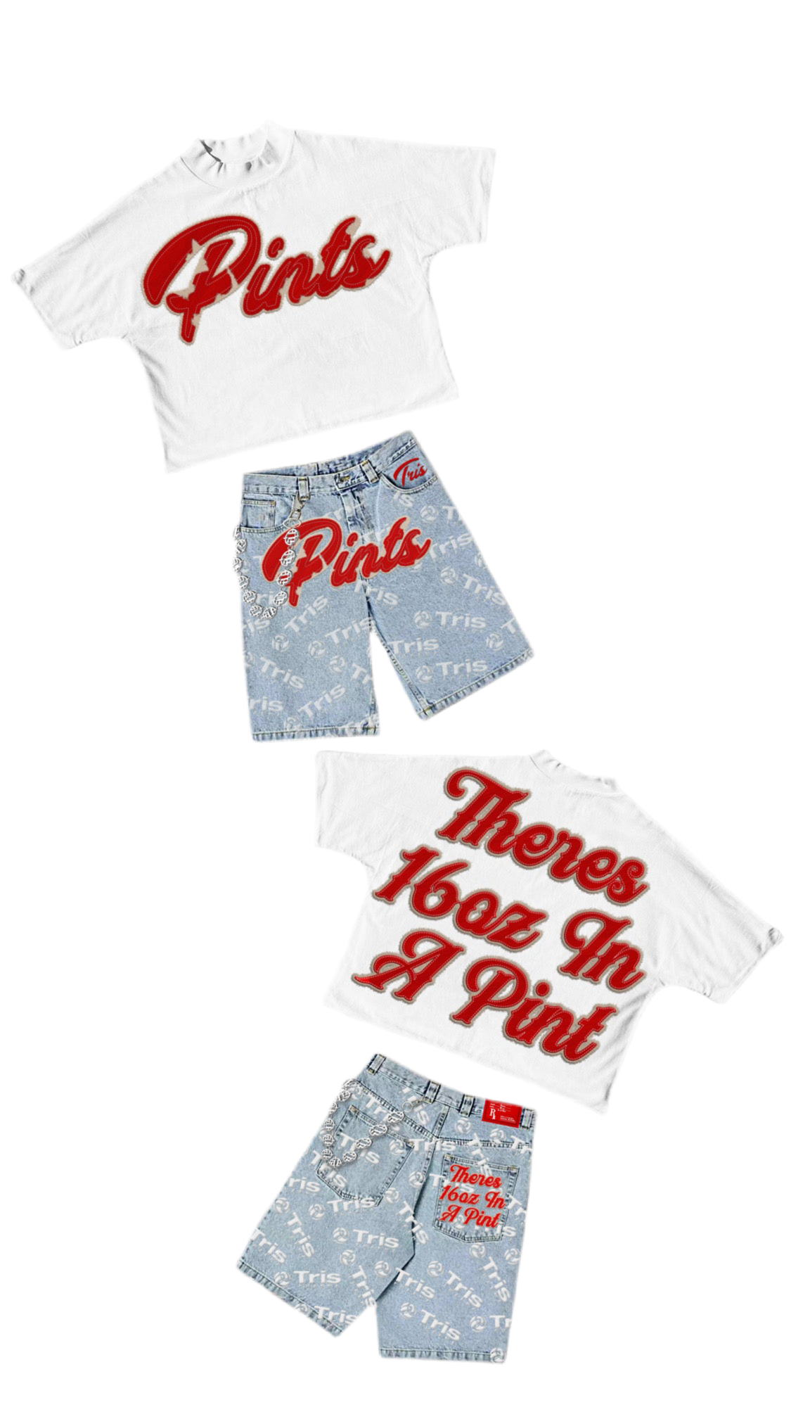 Red Pints T-shirt “Comes with a free pair of socks