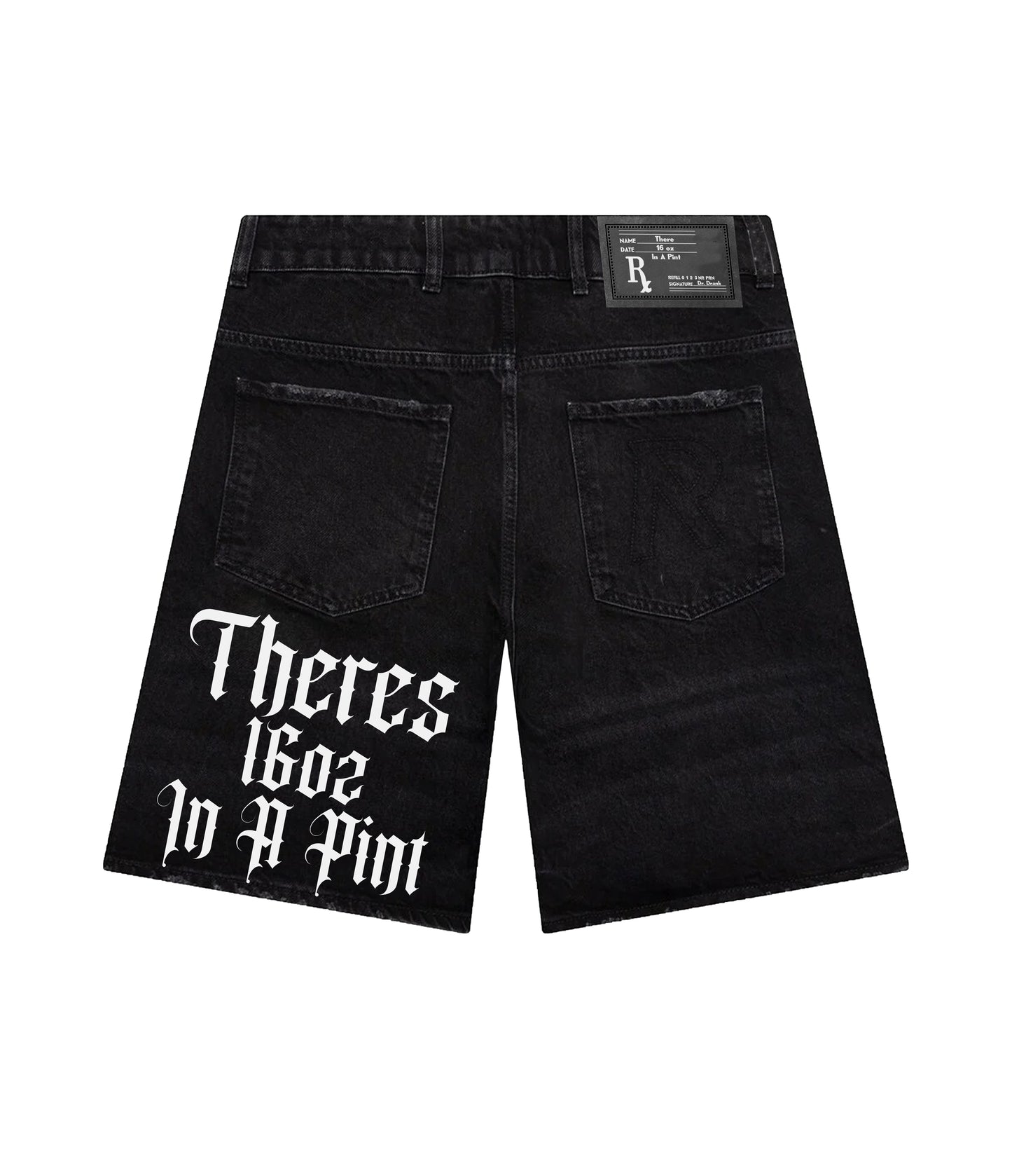 GoD Bless The Sippers Jorts’ Comes with Cross Wallet Chain & Socks.